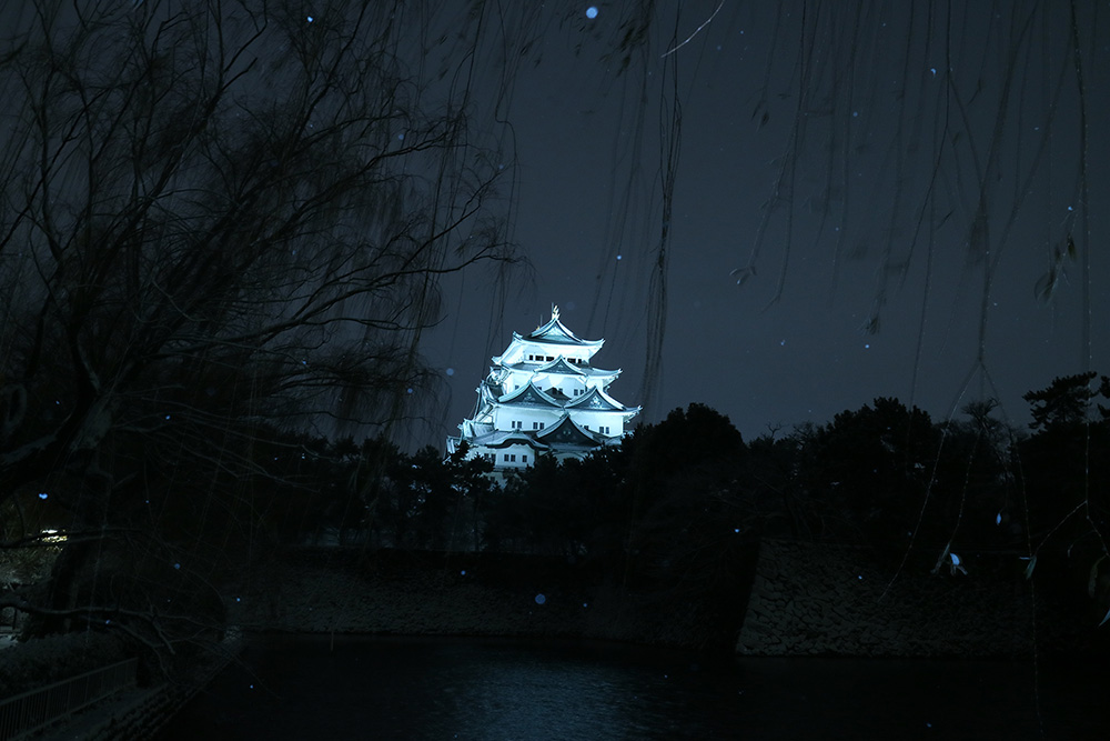 雪の名古屋城