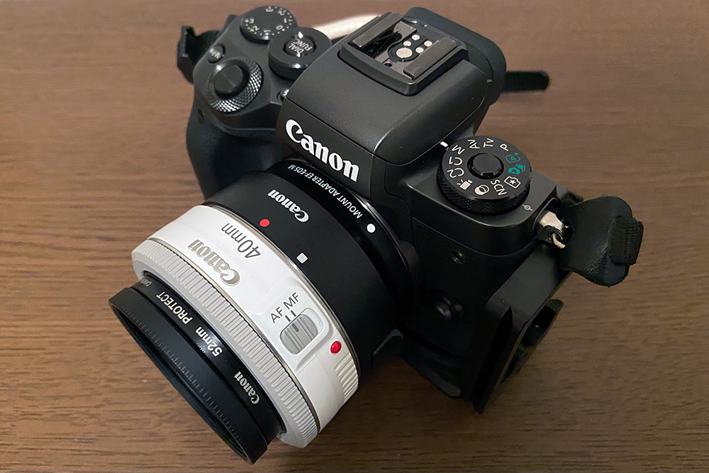 Canon EF40mm F2.8 STM ホワイト 純正パンケーキレンズで夜スナップ。