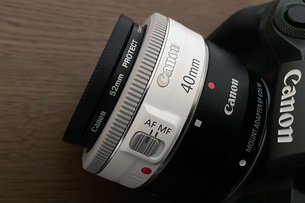 Canon EF40mm F2.8 STM ホワイト フィルター付き - レンズ(単焦点) Canon EF40mm F2.8 STM ホワイト フィルター付き - レンズ(単焦点)