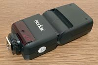 Godox Thinklite TTL TT350C. Small and light strobe flash is useful.